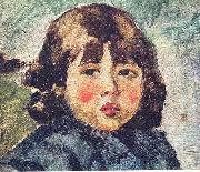 Portrait of the young Andres Luna, the son of Juan Luna, created Juan Luna